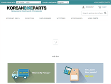 Tablet Screenshot of koreanbikeparts.com